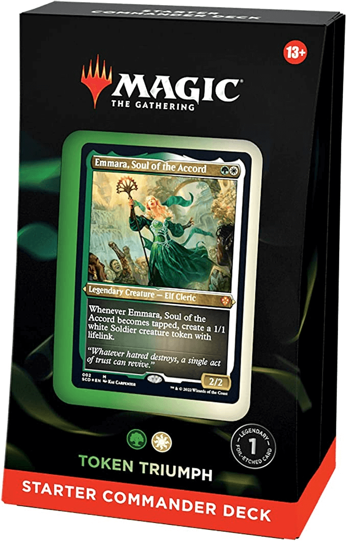 MTG Magic The Gathering Starter Commander Deck - Token Triumph (Green-White) - Collector's Avenue