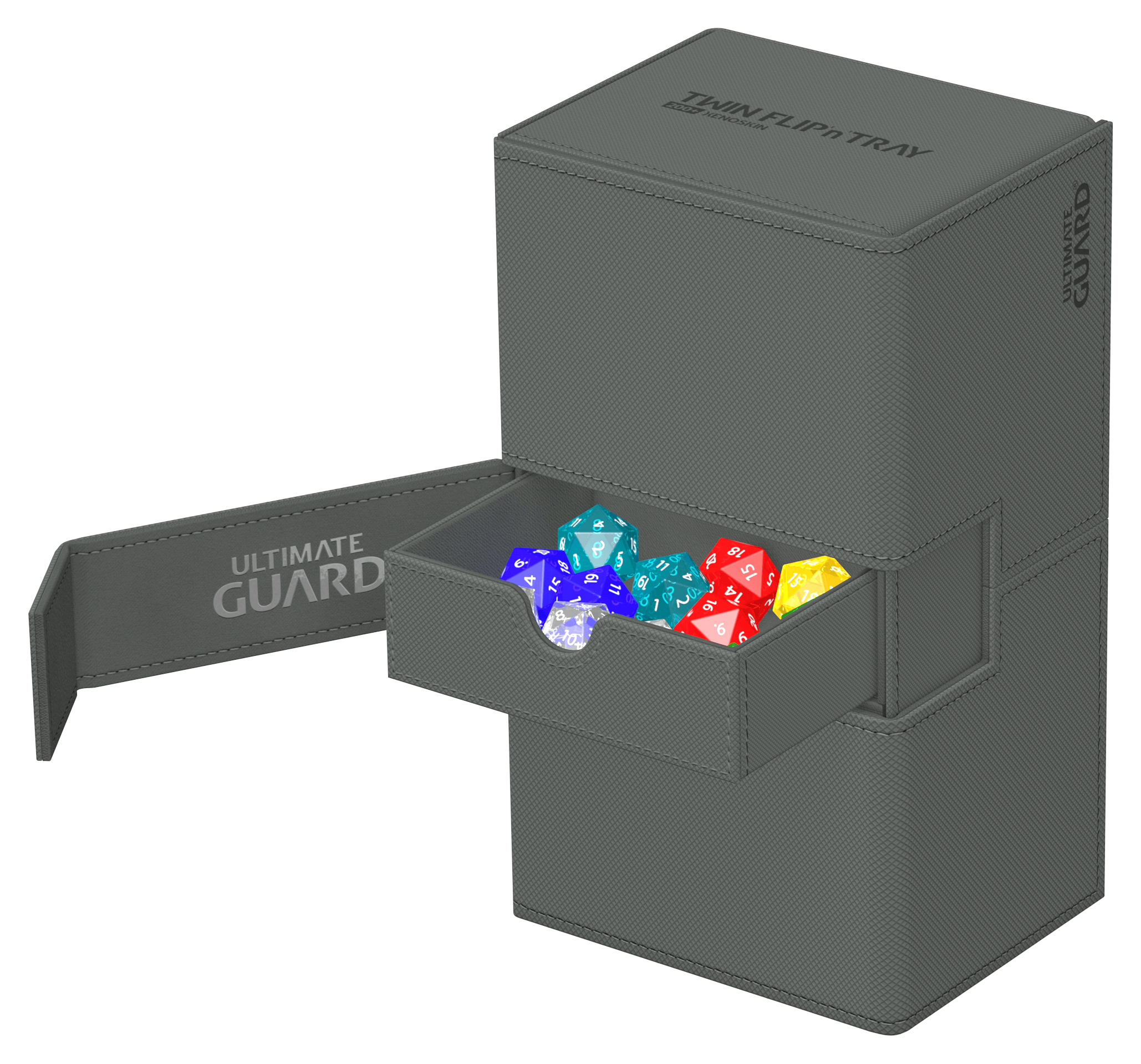 Ultimate Guard Twin Flip’n’Tray 200+ Xenoskin Grey - Collector's Avenue