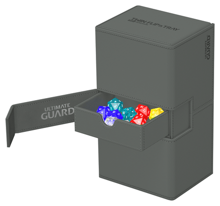 Ultimate Guard Twin Flip’n’Tray 200+ Xenoskin Grey - Collector's Avenue