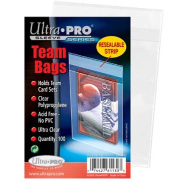 Ultra Pro - Resealable Team Bags 100ct - Collector's Avenue