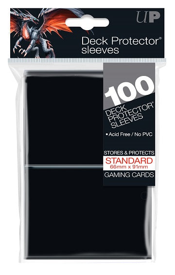Ultra PRO 100ct Black Standard Deck Protectors - Collector's Avenue