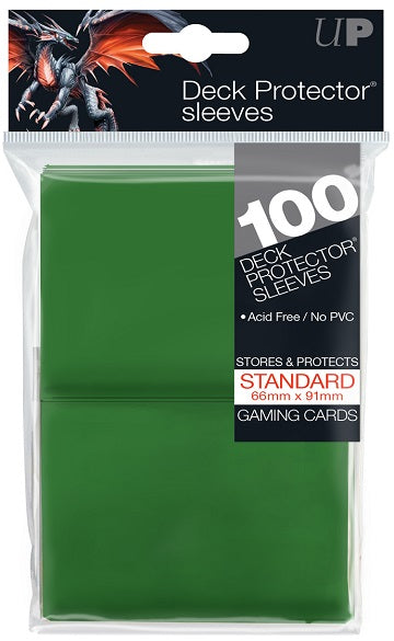 Ultra PRO 100ct Green Standard Deck Protectors - Collector's Avenue