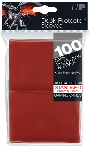 Ultra PRO 100ct Red Standard Deck Protectors - Collector's Avenue