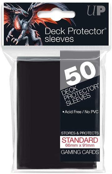 Ultra PRO 50ct Black Standard Deck Protectors - Collector's Avenue