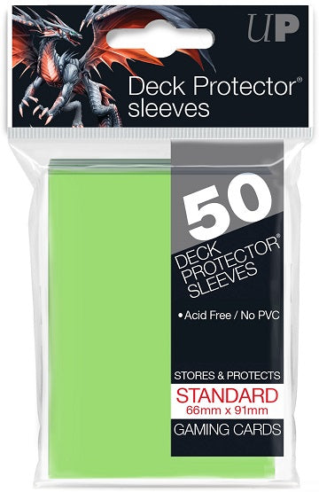 Ultra PRO 50ct Lime Green Standard Deck Protectors - Collector's Avenue