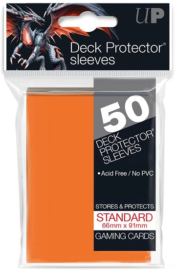 Ultra PRO 50ct Orange Standard Deck Protectors - Collector's Avenue