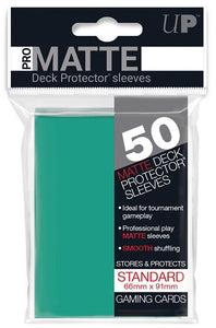Ultra PRO 50ct Pro-Matte Aqua Standard Deck Protectors - Collector's Avenue