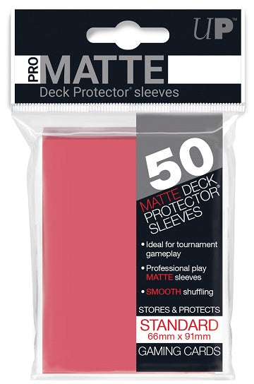 Ultra PRO 50ct Pro-Matte Fuchsia Standard Deck Protectors - Collector's Avenue