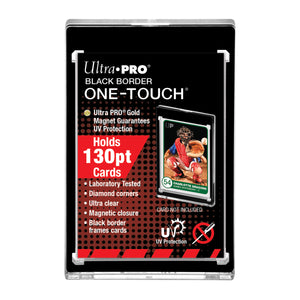Ultra Pro - 130pt Black Border One Touch Magnetic Closure - Collector's Avenue