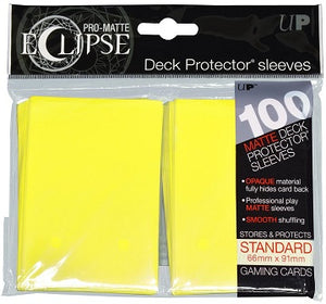 Ultra Pro Sleeves - 100 count - Standard Sized - Pro-Matte Eclipse Yellow - Collector's Avenue