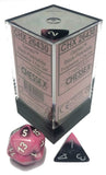 Chessex Dice Gemini Polyhedral 7-Die Set Black-Pink/White (CHX 26430) - Collector's Avenue