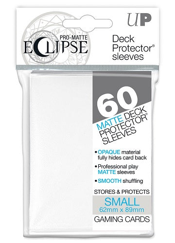 Ultra PRO Small Deck Protectors 60ct - Pro Matte Eclipse - White - Collector's Avenue
