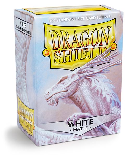 Dragon Shield Matte - standard size - 100 ct. White - Collector's Avenue
