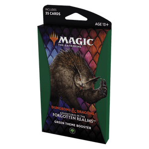 Mtg Magic The Gathering - D&D Adventures in the Forgotten Realms Theme Booster Pack - Green - Collector's Avenue