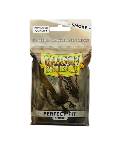 Dragon Shield Perfect Fit Topload Standard Size Smoke 100ct - Collector's Avenue