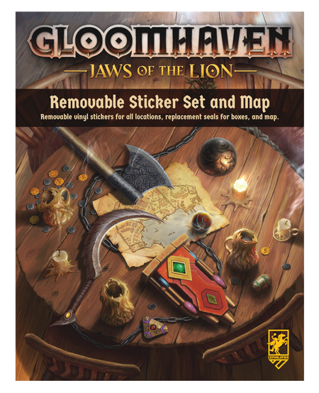 Gloomhaven Jaws of the Lion Removable Sticker Set and Map - Collector's Avenue