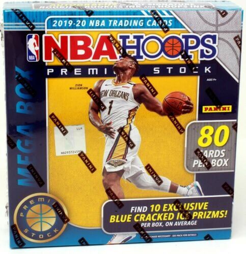 2019-20 Panini NBA Hoops Premium Stock Basketball 80 Card Mega Box Blue - Collector's Avenue
