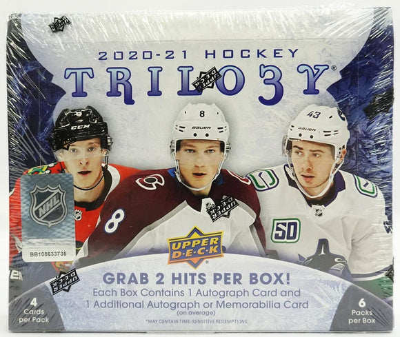 2020-21 Upper Deck Trilogy Hockey Hobby Box - Collector's Avenue