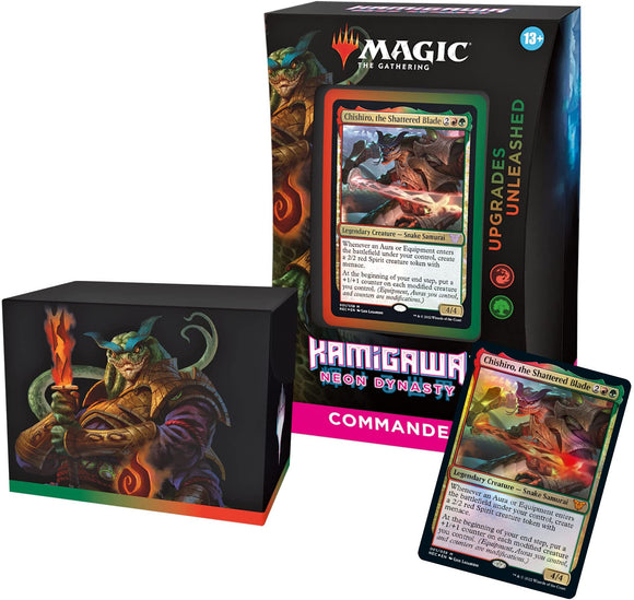 Mtg Magic The Gathering - Kamigawa Neon Dynasty Commander Deck - Upgrades Unleashed - Collector's Avenue