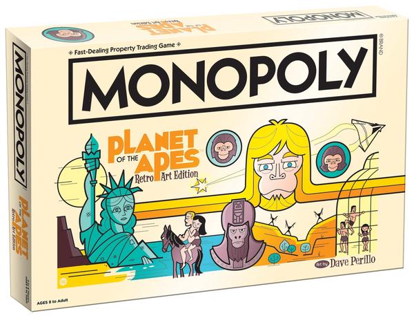 Monopoly Planet of the Apes Retro Art Edition - Collector's Avenue