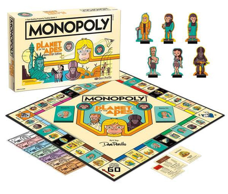 Monopoly Planet of the Apes Retro Art Edition - Collector's Avenue