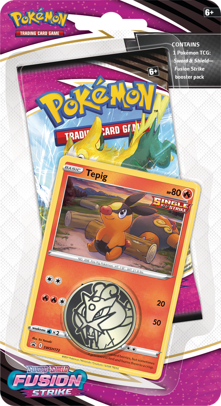 Pokemon Sword and Shield Fusion Strike Tepig Checklane Blister - Collector's Avenue