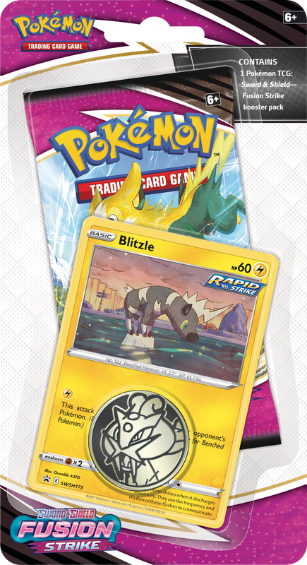 Pokemon Sword and Shield Fusion Strike Blitzle Checklane Blister - Collector's Avenue