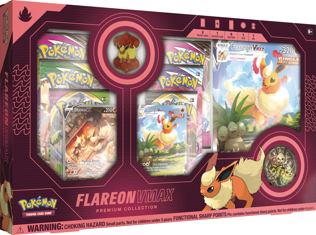 Pokemon Flareon VMAX Evolution Premium Collection Box - Collector's Avenue