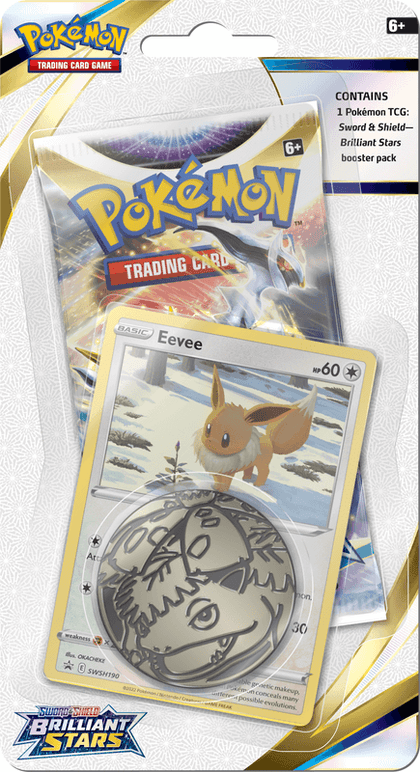 Pokemon Sword and Shield Brilliant Stars Checklane Blister - Eevee - Collector's Avenue