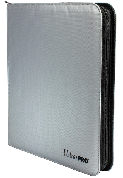 Ultra PRO 12-Pocket Zippered Silver PRO-Binder - Collector's Avenue