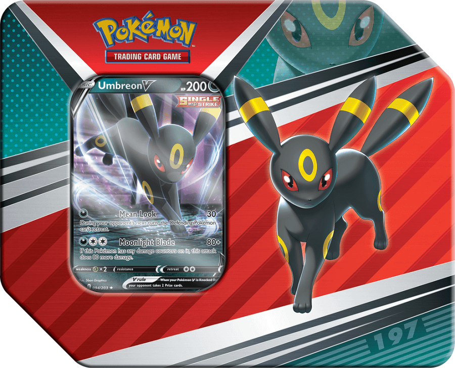 Pokemon V Heroes Tin - Umbreon V - Collector's Avenue