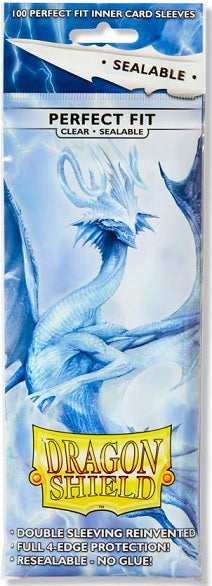 Dragon Shield Perfect Fit Sealable Standard Size Clear 100ct - Collector's Avenue