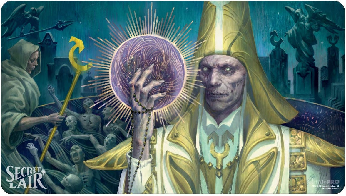 Mtg Magic The Gathering Ultra PRO Secret Lair June 2022 Playmat Livia Prima Artist Series Mikaeus, the Unhallowed - Collector's Avenue