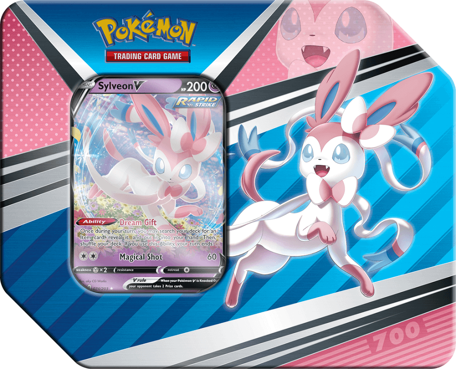 Pokemon V Heroes Tin - Sylveon V - Collector's Avenue