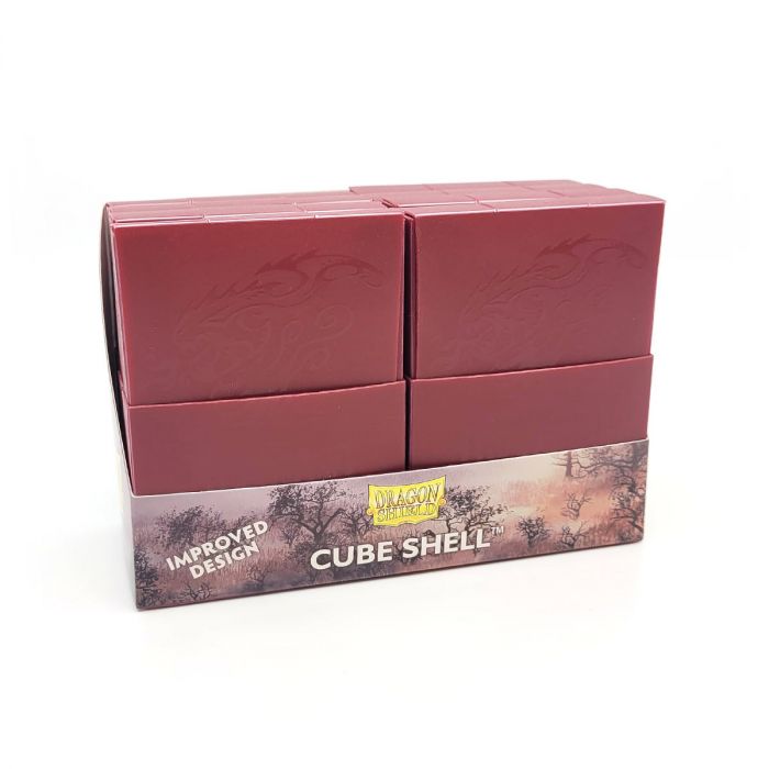 Dragon Shield Cube Shells Blood Red - Collector's Avenue