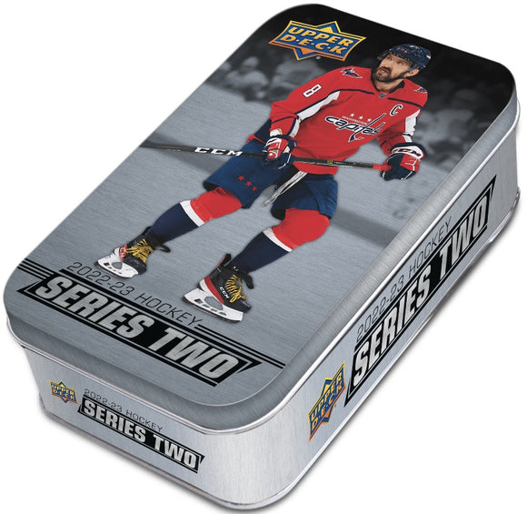 2022-23 Upper Deck Series 2 Hockey Tin Case (12 Tins)