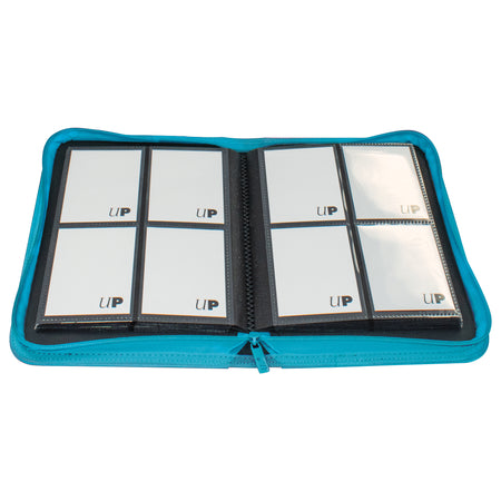 Ultra PRO Vivid 4-Pocket Zippered PRO-Binder Teal - Collector's Avenue