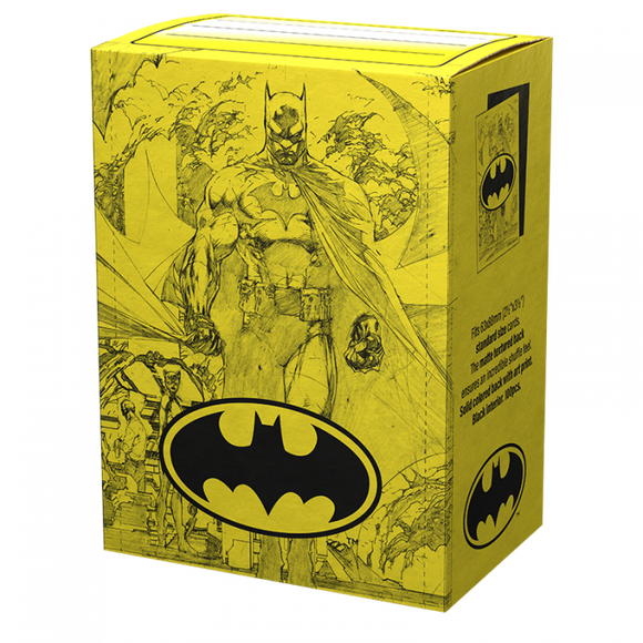 Dragon Shield Standard Size 100ct Batman Core Matte Dual Art Sleeves - Collector's Avenue