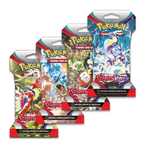 Pokemon - Scarlet & Violet Sleeved Booster Pack Bundle (24 Packs) - Collector's Avenue