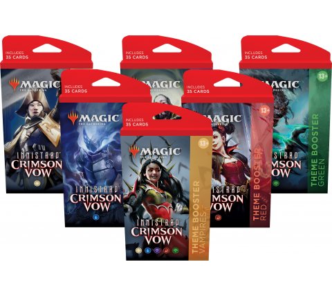Mtg Magic The Gathering - Innistrad Crimson Vow Theme Booster Pack (Set of 6) - Collector's Avenue